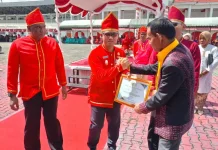 Kodim 1503/Tual Hadiri Upacara Peringatan HUT Kota Tual ke-19