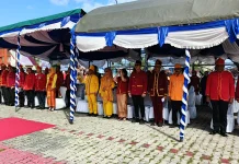 HUT ke-19 Kota Tual ,Laksanakan Upacara di Lapangan Lodar El