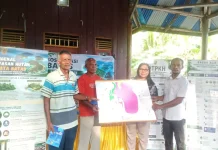 Sosialisasi batas kawasan Hutan di ohoi Yatwaw.