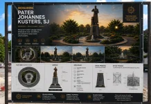 Bupati Thaher Tinjau Pembangunan Monumen Pater Yohanes Kusters di Namar