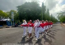 Dua Belas Regu Terdepan Lomba Gerak Jalan Tingkat SMP/MTs HUT RI 2026 Malra