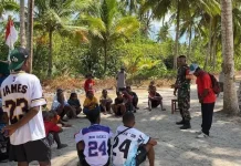 Babinsa Koramil 1503-04/Jerol Ajak Warga Jaga Kamtibmas dan Junjung Sportivitas
