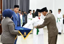 33 Pelajar Kota Tual Dikukuhkan sebagai Paskibraka