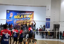 Tim Voli Putra Kodim Menang Tipis Tim Yon TP 914
