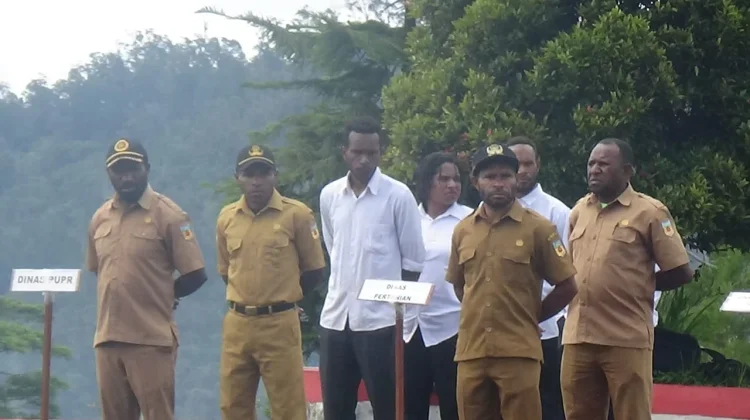 Apel ASN Di Oksibil Dipimpin oleh Sekda
