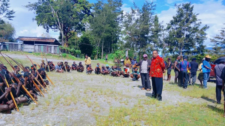 Tinjau Tolmis, Dinsos Papua Pegunungan Bawa Pesan Perdamaian
