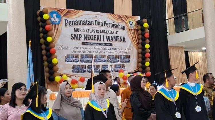 SMP Negeri 1 Wamena Lepas 349 Lulusan, Pesan Disiplin dan Jujur Menggema