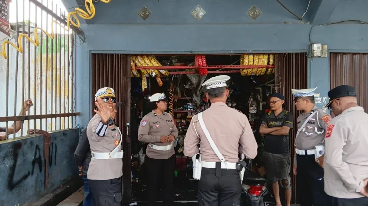 Satlantas Polres Jayawijaya Sosialisasikan Larangan Penjualan Knalpot Racing