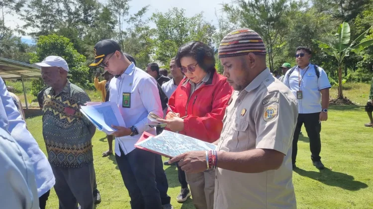 BPN Jayawijaya dan PN Wamena Periksa Lokasi Sengketa Perdata