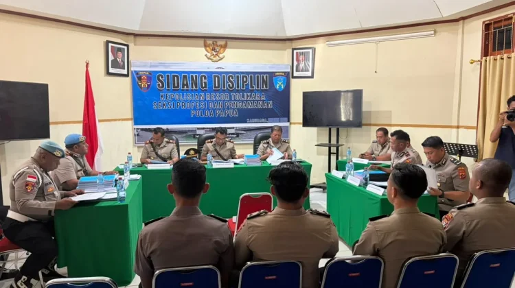 Tegakkan Disiplin dan Profesionalisme, Polres Tolikara Gelar Sidang Disiplin