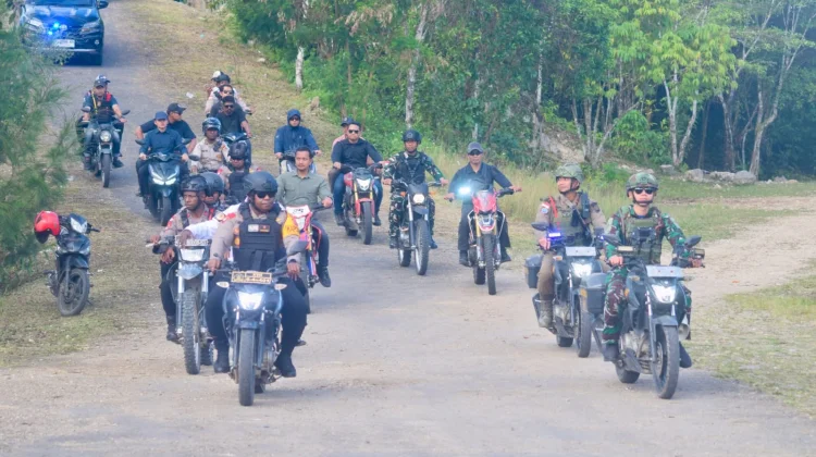 Jelang HUT RI ke- 81, Kapolres Pegunungan Bintang Gelar Patroli