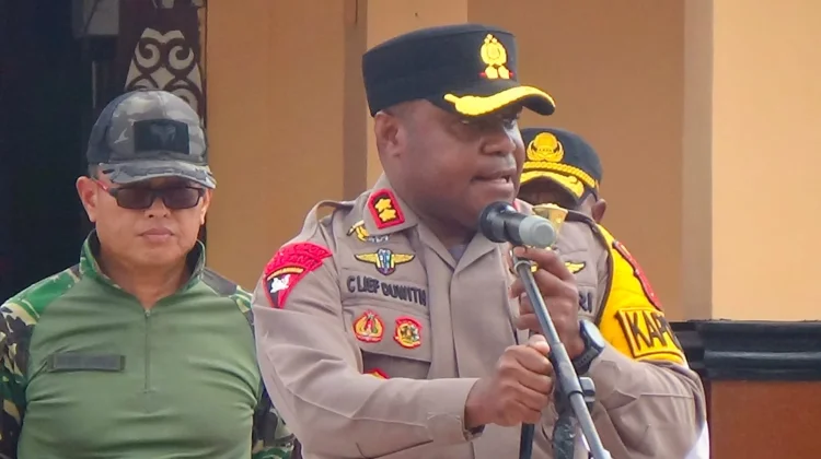 Jelang HUT RI ke- 81, Kapolres Pegunungan Bintang Gelar Patroli