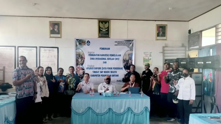 Dinas Pendidikan Pegunungan Bintang Gelar Pelatihan BOS dan Dapodik