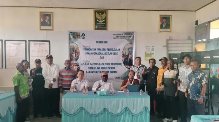 Dinas Pendidikan Pegunungan Bintang Gelar Pelatihan BOS dan Dapodik