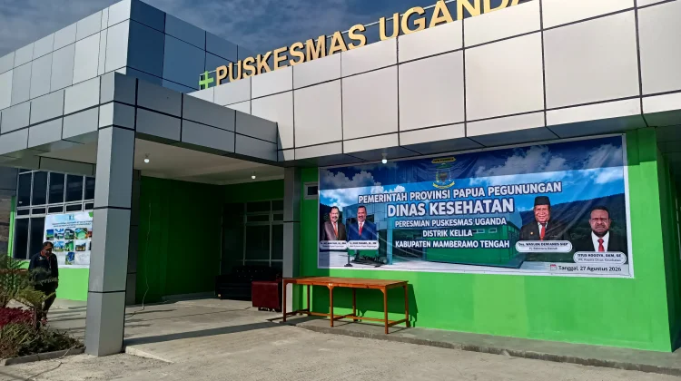 Gubernur Papua Pegunungan Resmikan Puskesmas Uganda di Distrik Kelila