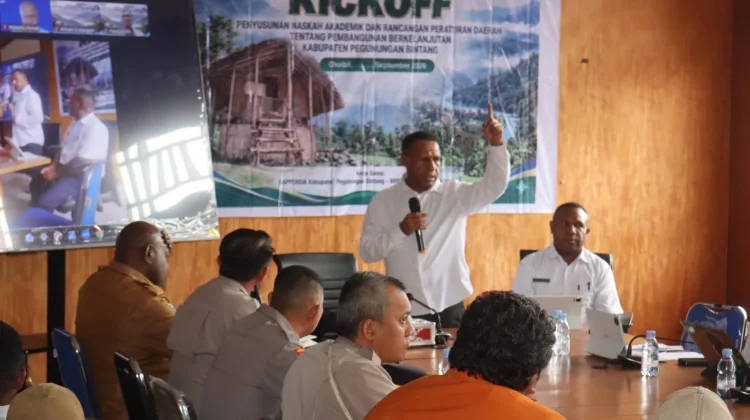 Bupati Pegubin Membuka Kegiatan Kickoff Penyusunan Naskah Akademik Dan Ranperda