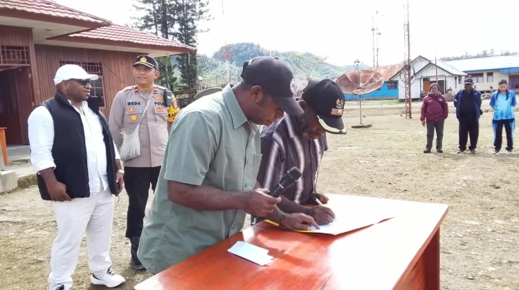 Apel Dan Penandatangan Kesepakatan Larangan Hiburan Malam Di Oksibil