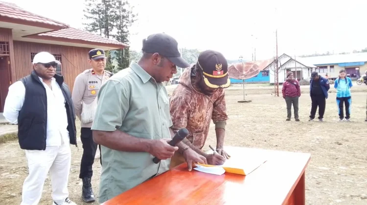 Apel Dan Penandatangan Kesepakatan Larangan Hiburan Malam Di Oksibil