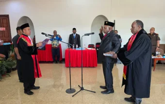 Anduru W. Tabuni Dilantik Jadi Wakil Ketua III DPRK Lanny Jaya