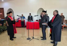 Anduru W. Tabuni Dilantik Jadi Wakil Ketua III DPRK Lanny Jaya