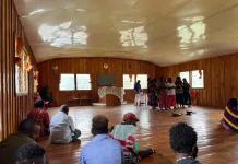 Satgas Yonif 511/DY Jalin Silaturahmi dengan Jemaat Gereja GIDI di Distrik Kanggim