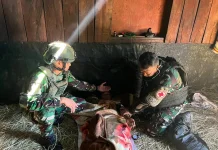 Satgas yonif 511/DY Berikan Layanan Kesehatan Gratis bagi Warga Kampung Wenam
