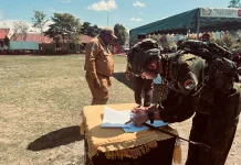 Ribuan Pohon Ganja Temuan Satgas Pamtas RI-PNG 725/WRG Dimusnahkan di Wamena
