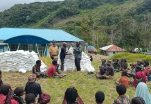 Pemkab Nduga Perkuat Ketahanan Pangan dengan Bantuan 4 Ton Beras