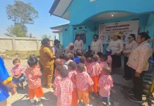 DWP Papua Pegunungan Rayakan Hari Anak Nasional Bersama Dua PAUD Binaan di Wesaput