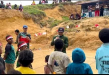 Satgas Yonif 511 Gelar Lomba HUT Ke-81 RI Bersama Anak-Anak di Lanny Jaya