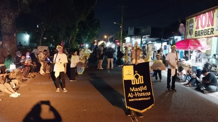 Meriahnya Pawai Gema Takbir Istimewa ke-6 di Mantrijeron Yogyakarta