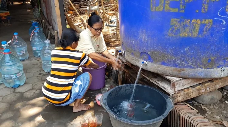 BPBD Sleman Kembali Distribusikan 10 Ribu Liter Air Bersih di Kapanewon Moyudan