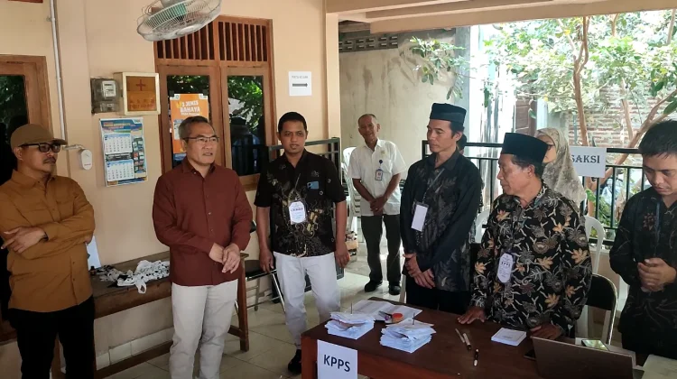 Pantau Pilur Serentak, Bupati Bantul Ajak Warga Hormati Perbedaan Pilihan