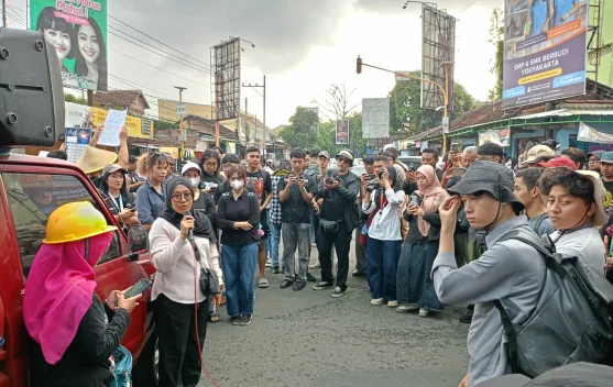 Suarakan Aspirasi, Mahasiswa Yogyakarta Turun ke Jalan