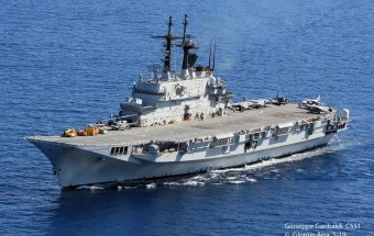 'Giuseppe Garibaldi' Kapal Induk Italia yang Kini Berlabuh di Indonesia