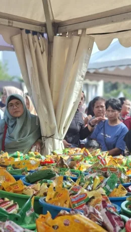 Gerakan Pangan Murah BI Jateng, Warga Kota Semarang Akui Hemat Rp100 Ribu