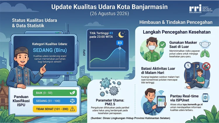 Kualitas Udara Banjarmasin Kategori Sedang
