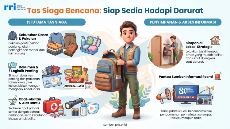 Tas Siaga Bencana untuk Hadapi Situasi Darurat