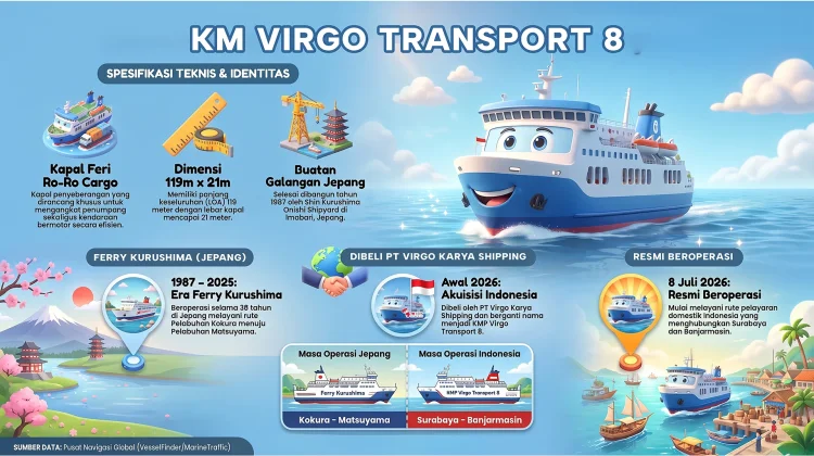 Mengenal KM Virgo Transport 8 yang Tenggelam di Laut Jawa