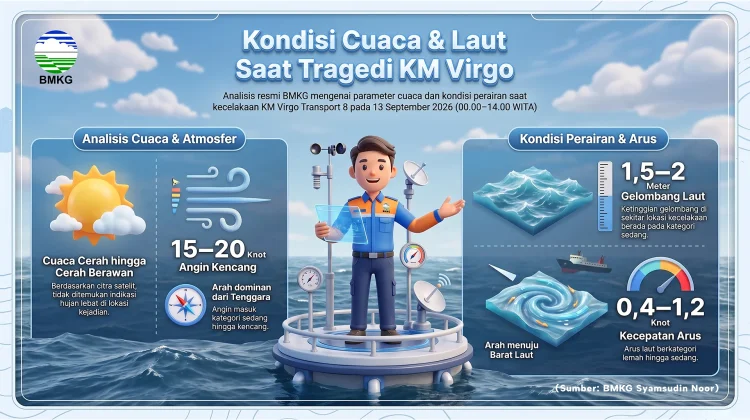 Kondisi Cuaca dan Laut saat Tragedi KM Virgo