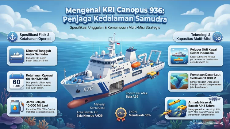 Mengenal KRI Canopus 936, Kapal Hidro-Oseanografi TNI AL