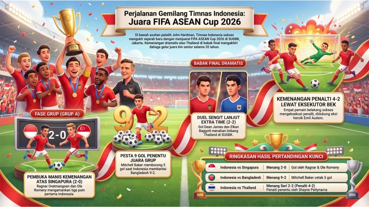 Timnas Indonesia Juara Perdana FIFA ASEAN Cup