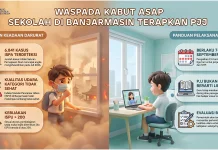Kabut Asap, Sekolah di Banjarmasin Terapkan Pembelajaran Jarak Jauh