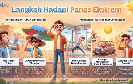 Tips Hadapi Panas Ekstrem, Cegah Dehidrasi dan Heatstroke