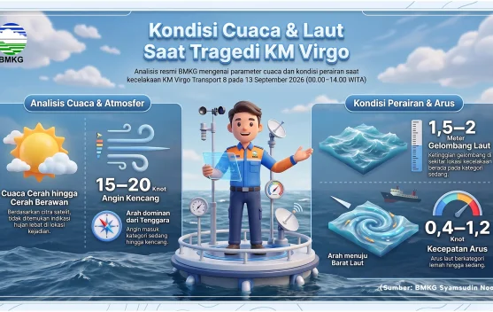 Kondisi Cuaca dan Laut saat Tragedi KM Virgo