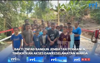Bakti TNI AD Bangun Jembatan Permanen, Tingkatkan Akses dan Keselamatan Warga