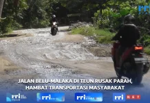 Kerusakan Jalan Provinsi Malaka-Belu di Malaka Timur Kian Parah