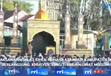 Ribuan Umat Muslim di Atambua Khusyuk Laksanakan Salat Idul Adha
