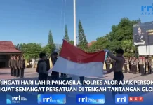 Hari Lahir Pancasila, Polres Alor Ajak Personel perkuat Semangat Persatuan