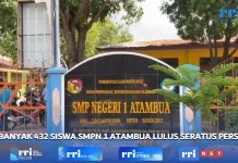 Siswa/i SMPN 1 Atambua Lulus 100 % dalam Penerimaan Amplop TA 2025/2026